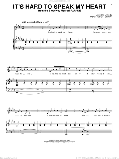 It's Hard To Speak My Heart (from Parade)