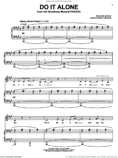 Do It Alone (from Parade)