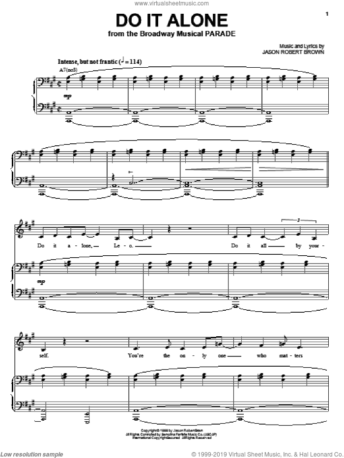 Do It Alone (from Parade)