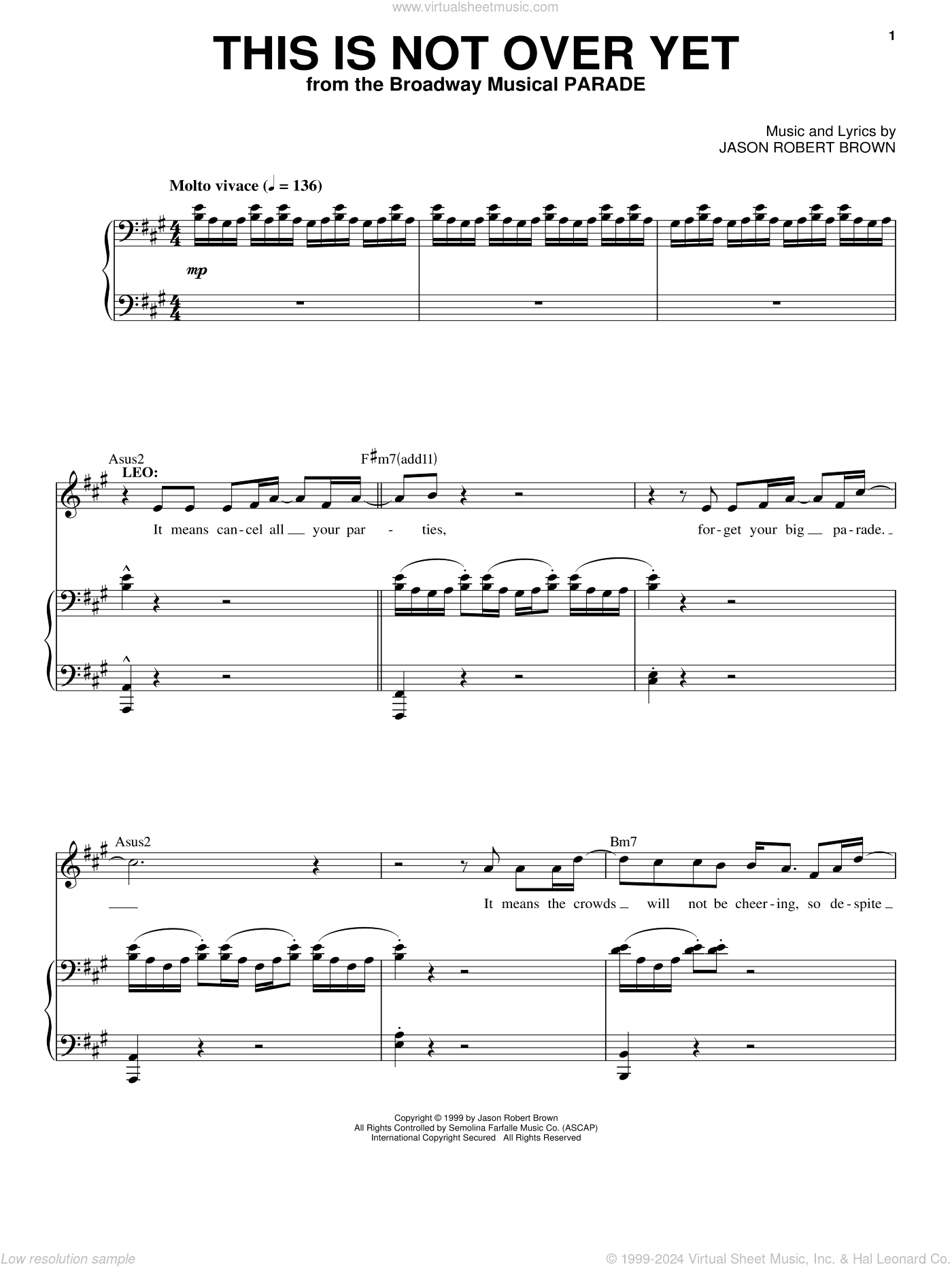 This Is Not Over Yet (from Parade)