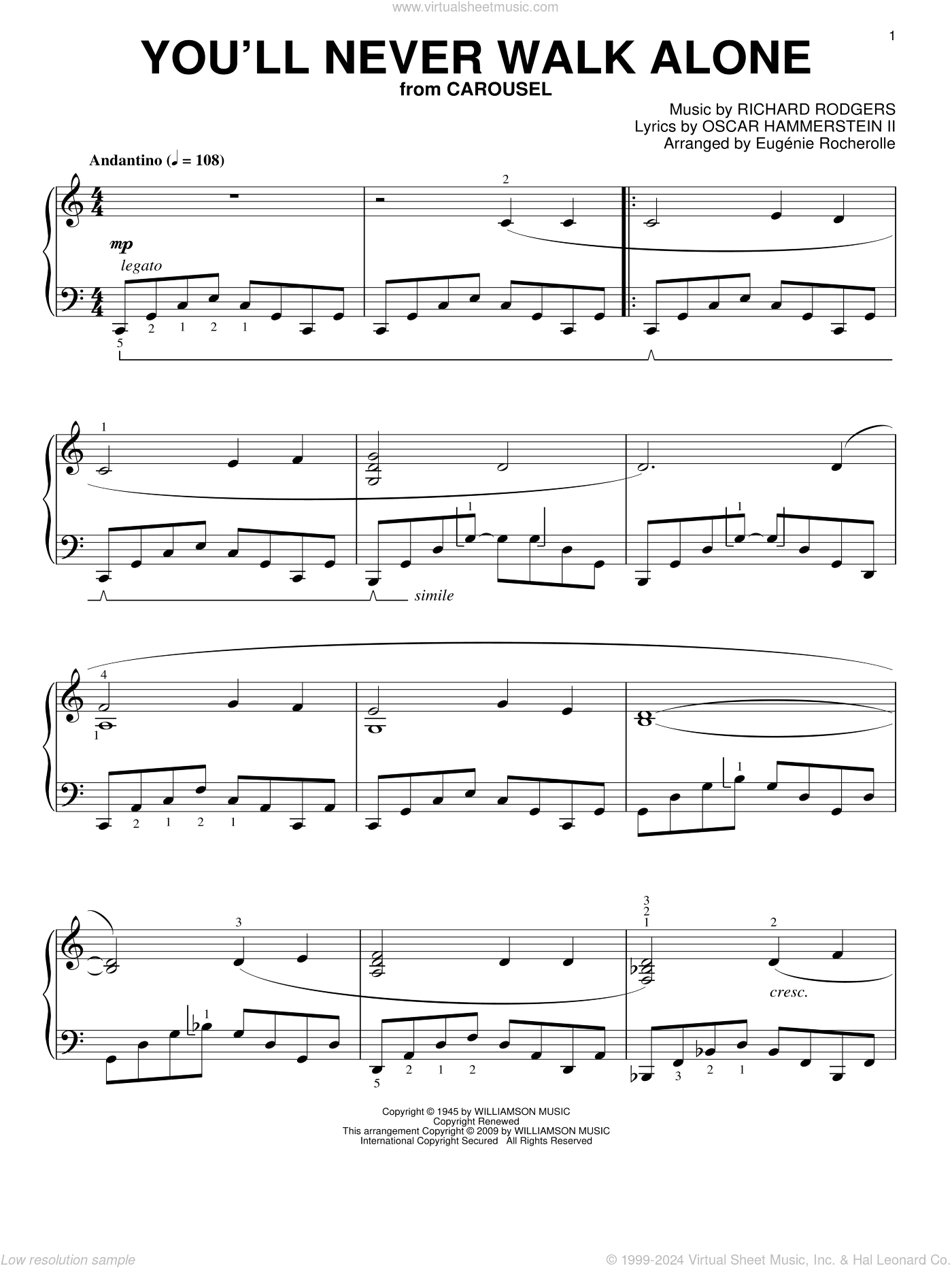 You'll Never Walk Alone (from Carousel)