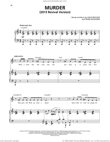 Murder (from Jekyll and Hyde) (2013 Revival Version)