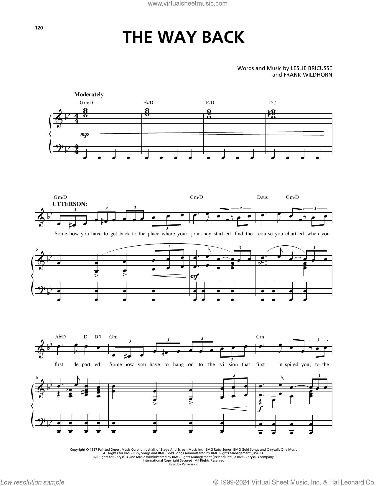 The Way Back (from Jekyll and Hyde)
