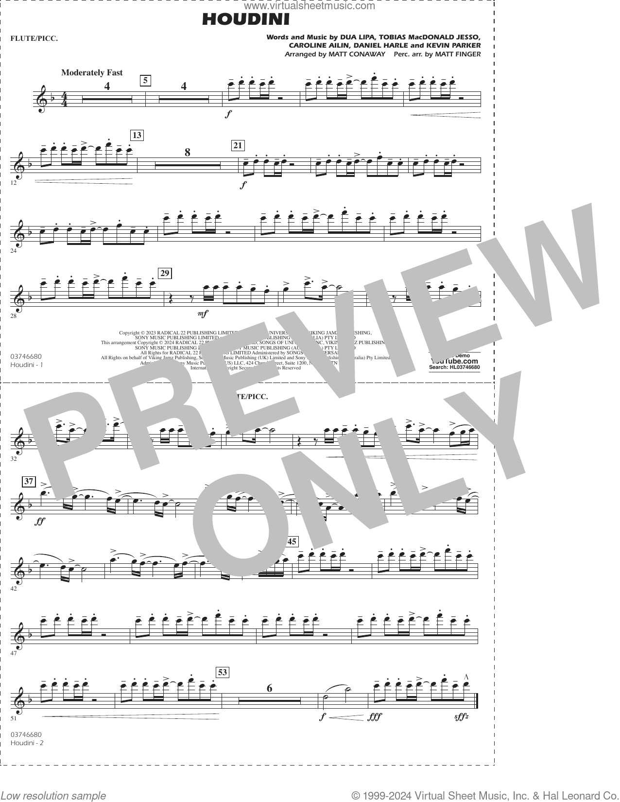 Houdini (arr. Conaway/Finger)