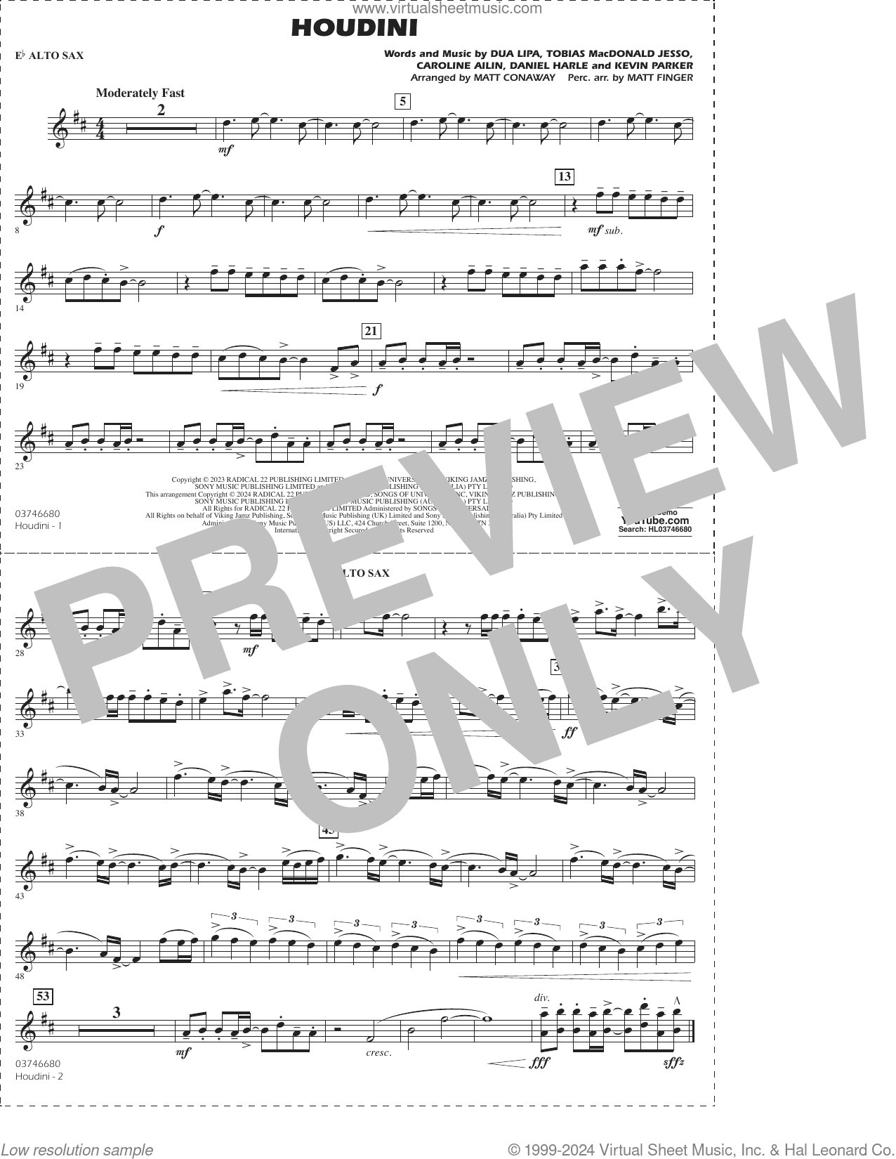 Houdini (arr. Conaway/Finger)