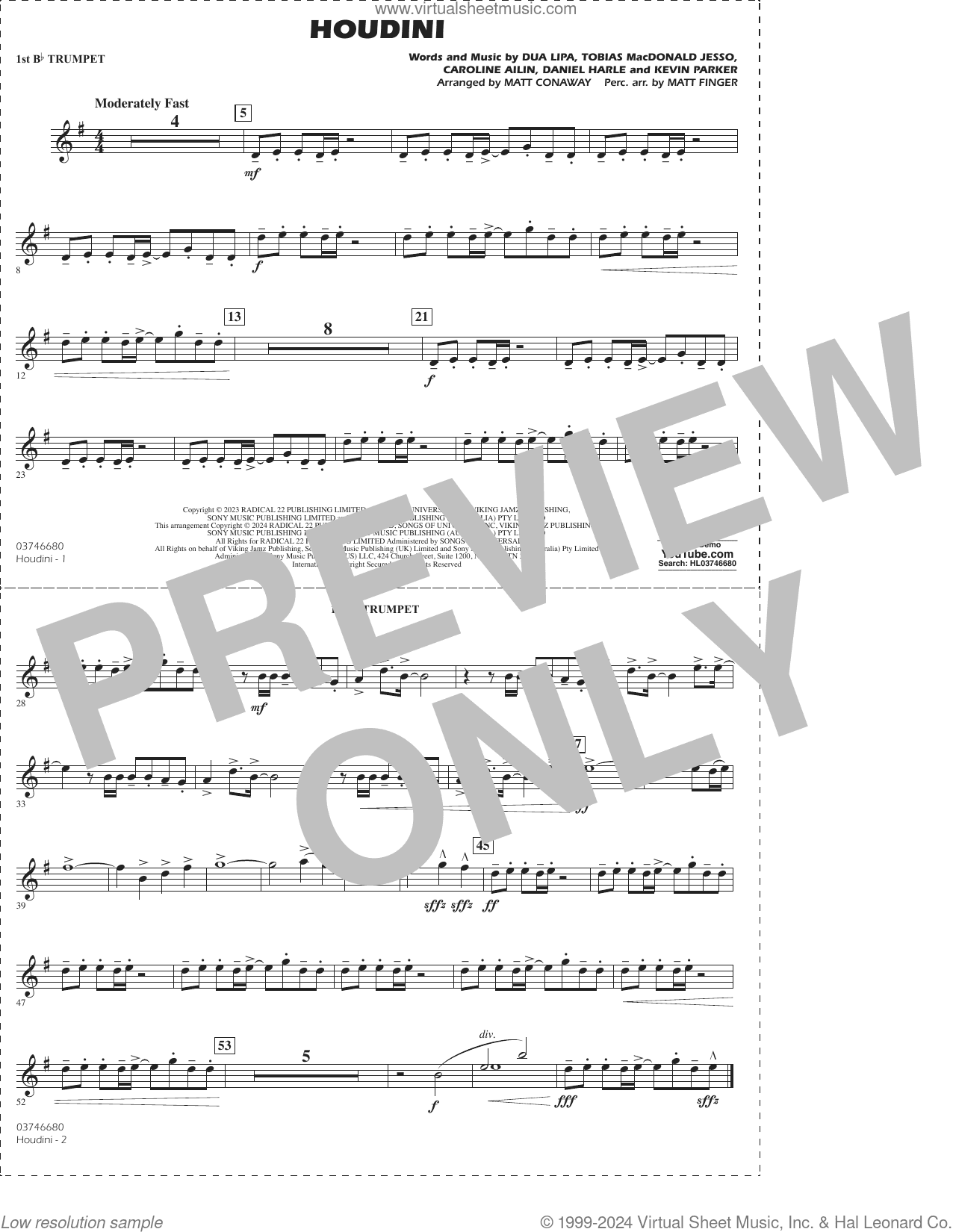 Houdini (arr. Conaway/Finger)