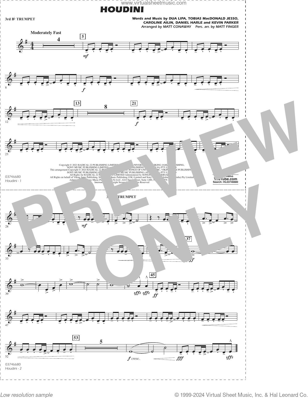 Houdini (arr. Conaway/Finger)