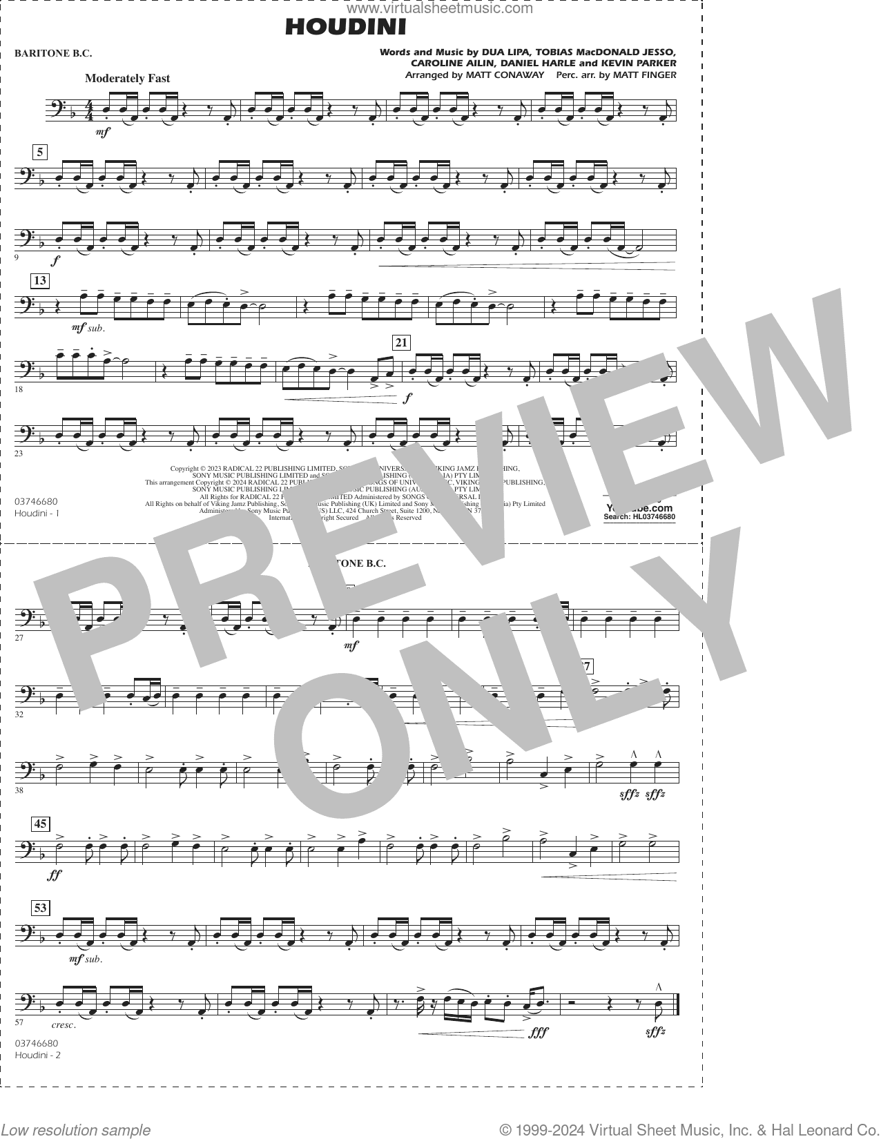 Houdini (arr. Conaway/Finger)