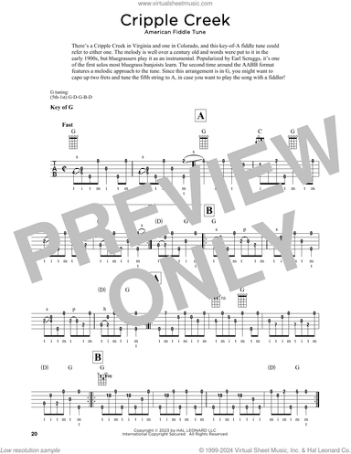 Cripple Creek (arr. Fred Sokolow)