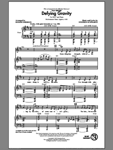 Defying Gravity (from Wicked) (arr. Roger Emerson)