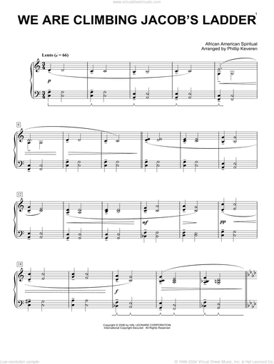 We Are Climbing Jacob's Ladder (arr. Phillip Keveren)
