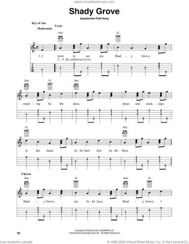 Shady Grove (arr. Fred Sokolow)