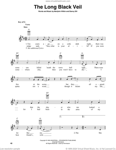The Long Black Veil (arr. Fred Sokolow)