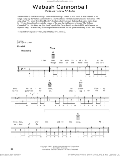 Wabash Cannonball (arr. Fred Sokolow)