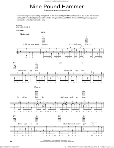 Nine Pound Hammer (arr. Fred Sokolow)