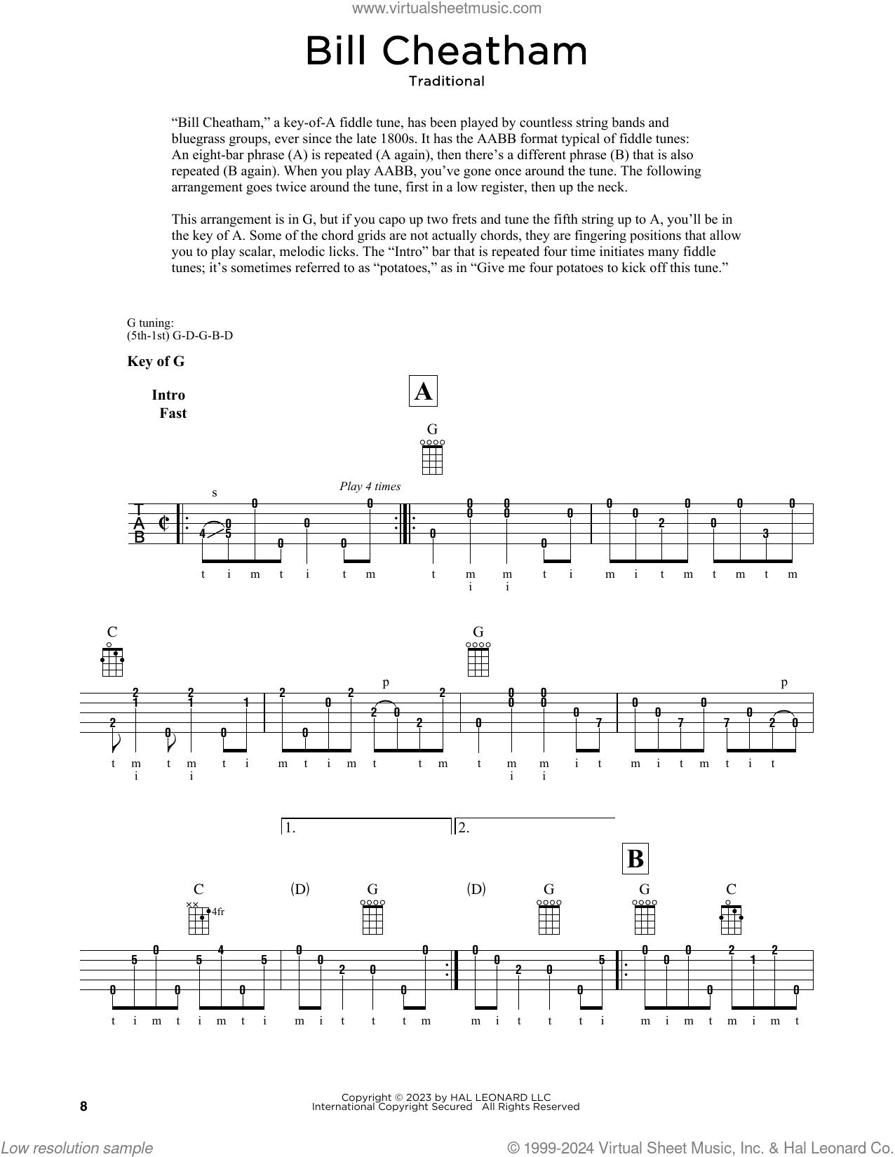 Bill Cheatham (arr. Fred Sokolow)