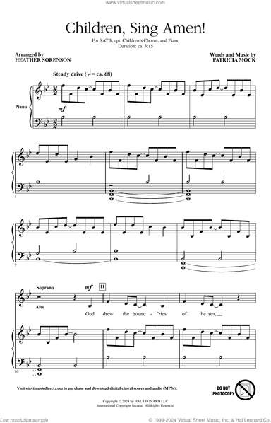 Children, Sing Amen! (arr. Heather Sorenson)