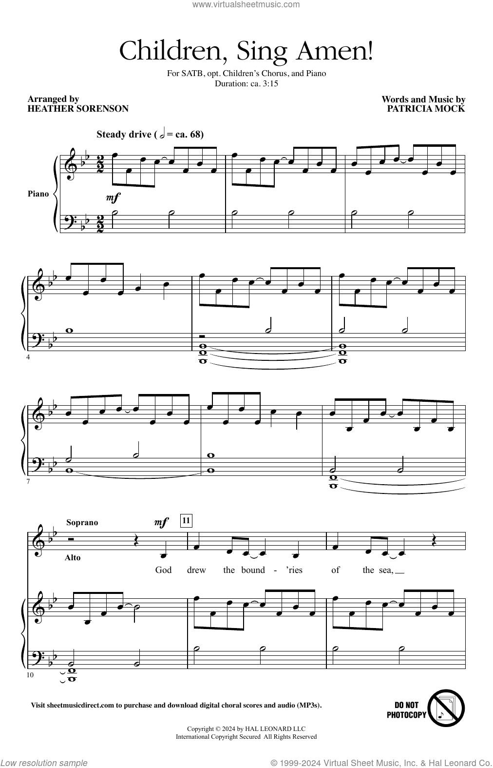 Children, Sing Amen! (arr. Heather Sorenson)