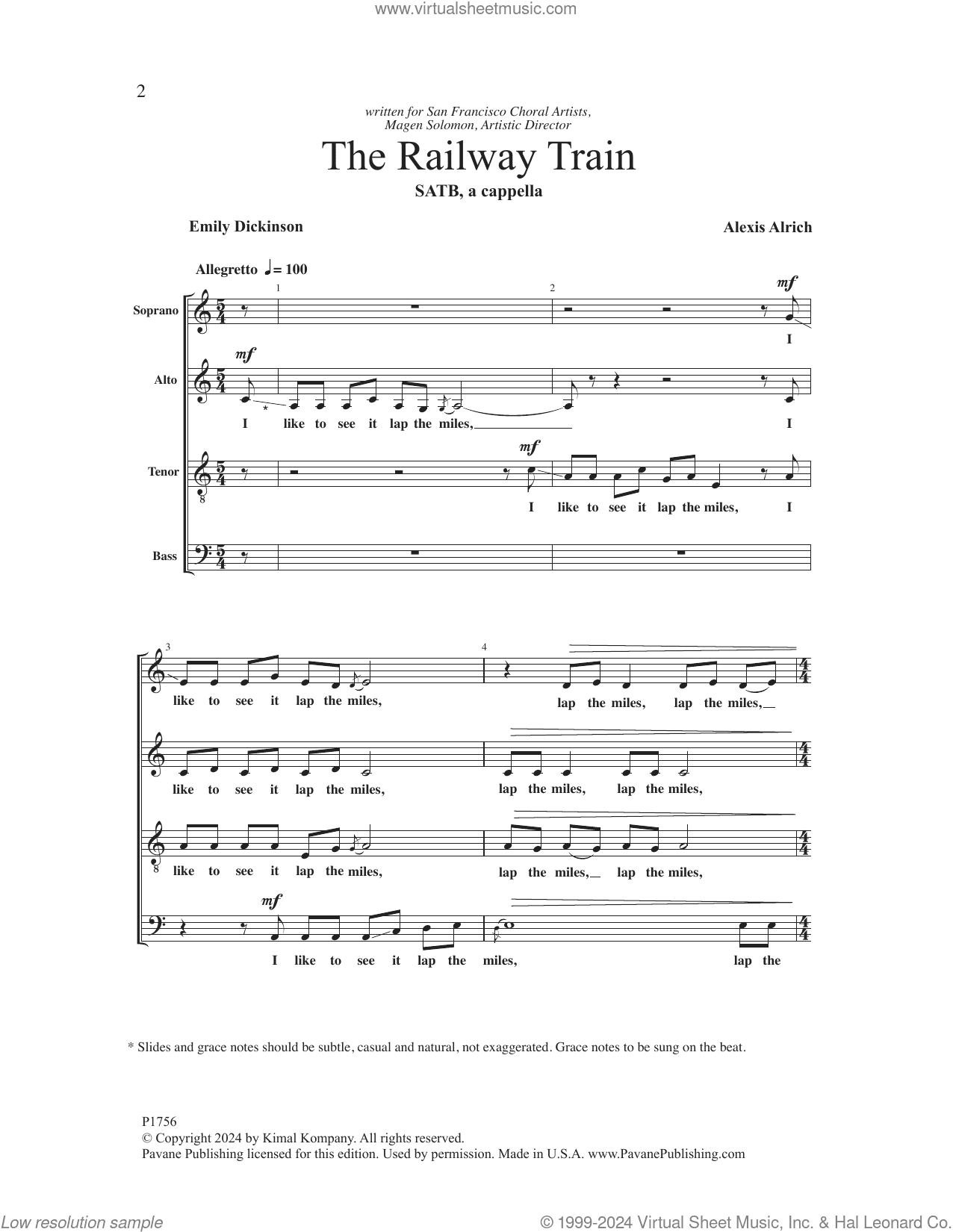 The Railway Train (arr. Loren Wiebe)