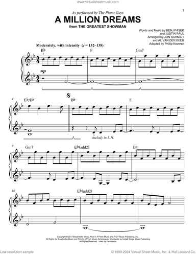 A Million Dreams (arr. Phillip Keveren)