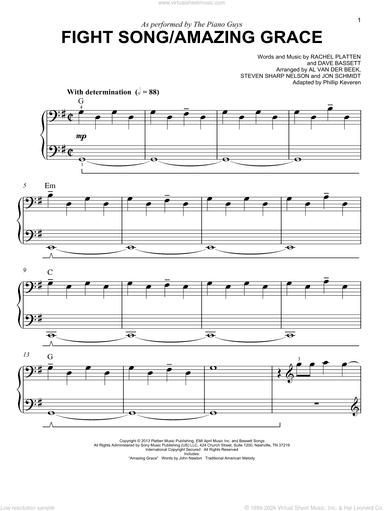 Fight Song/Amazing Grace (arr. Phillip Keveren)