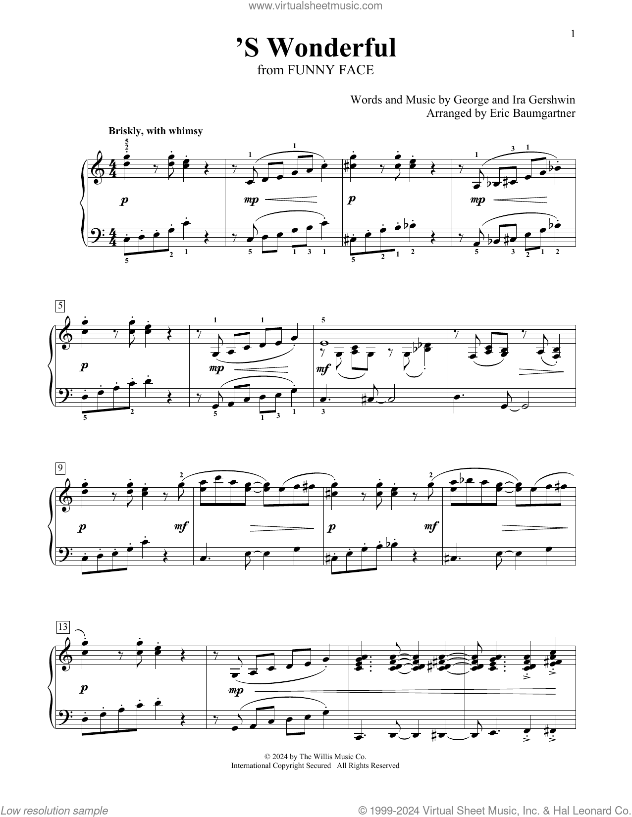 'S Wonderful (arr. Eric Baumgartner)