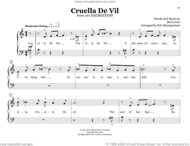 Cruella De Vil (from 101 Dalmations) (arr. Eric Baumgartner)