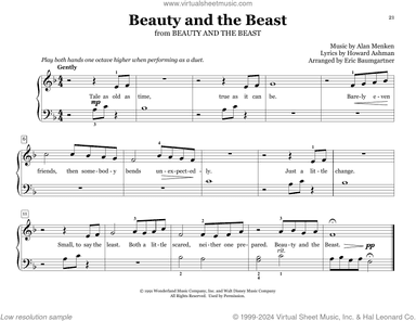Beauty And The Beast (arr. Eric Baumgartner)