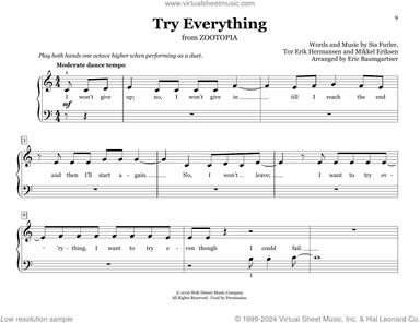 Try Everything (from Zootopia) (arr. Eric Baumgartner)