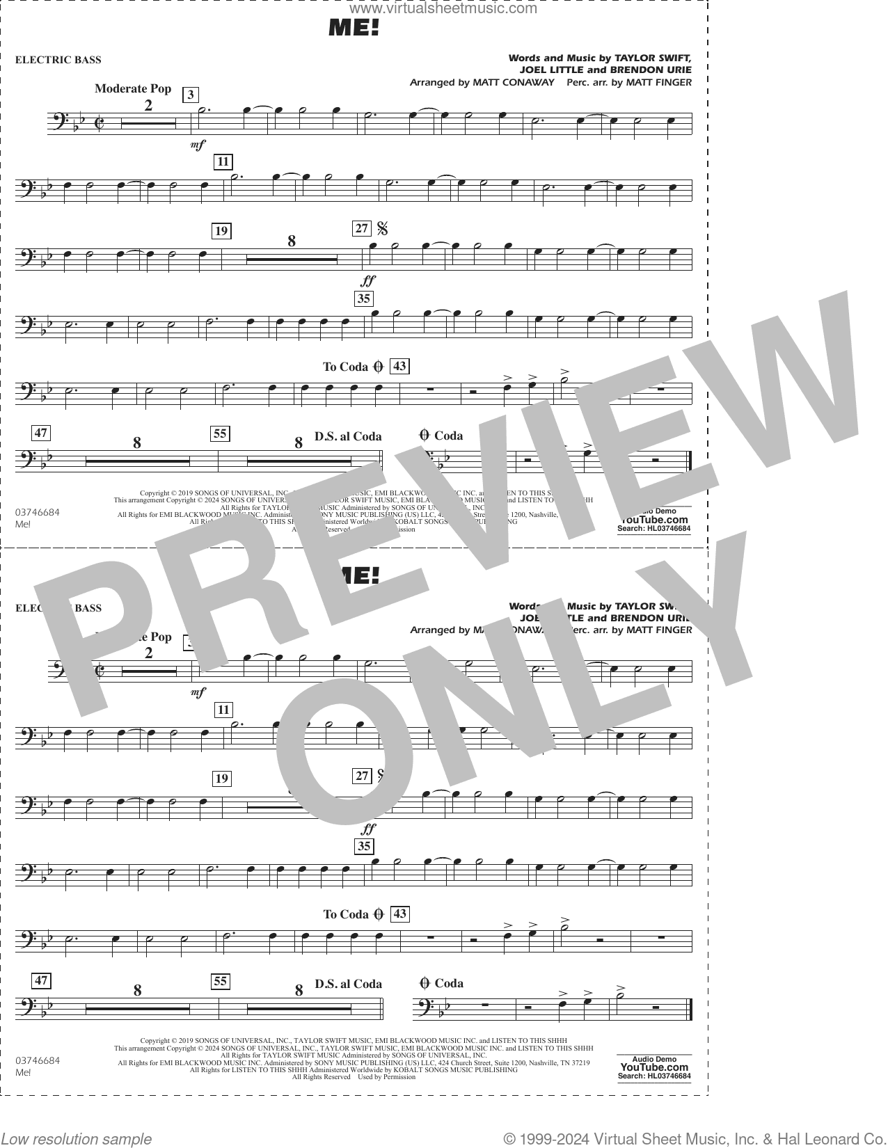 Me! (arr. Conaway/Finger)