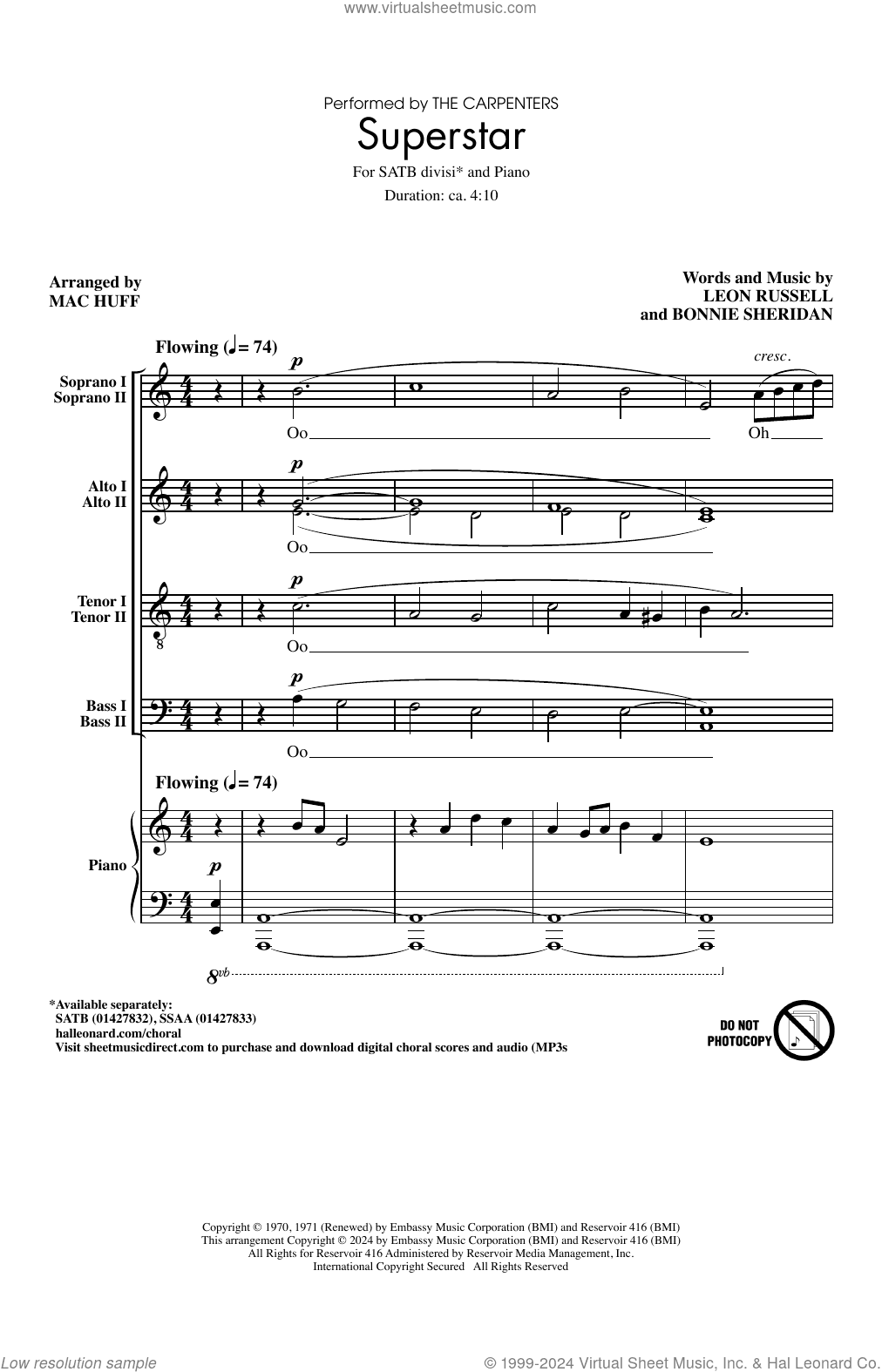 Superstar (arr. Mac Huff)