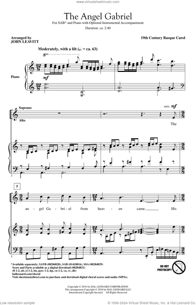 The Angel Gabriel (arr. John Leavitt)
