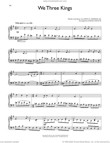 We Three Kings Of Orient Are (arr. David Lantz III)