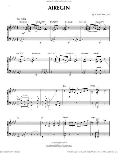 Airegin (arr. Brent Edstrom) [Jazz version]