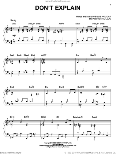 Don't Explain (arr. Brent Edstrom)
