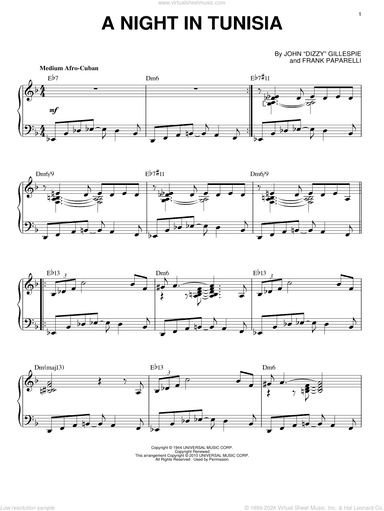 A Night In Tunisia (arr. Brent Edstrom)