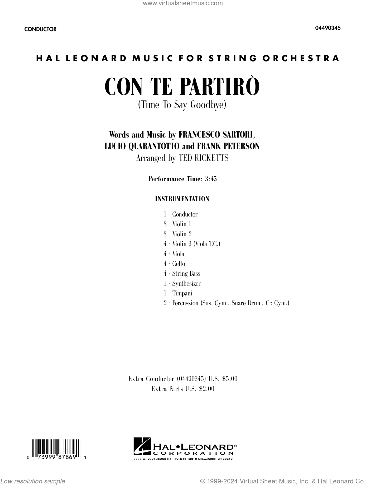Con Te Partiro (arr. Ted Ricketts) (COMPLETE)