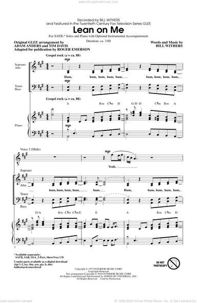 Lean On Me (ed. Roger Emerson)