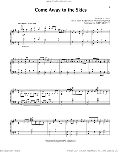 Come Away To The Skies (arr. John Leavitt)
