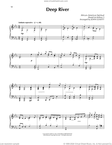 Deep River (arr. John Leavitt)
