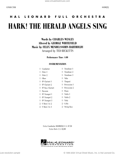 Hark! The Herald Angels Sing (arr. Ted Ricketts)
