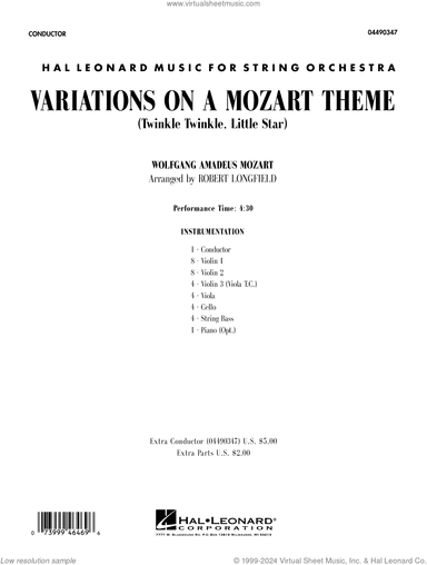 Variations on a Mozart Theme (Twinkle, Twinkle, Little Star)
