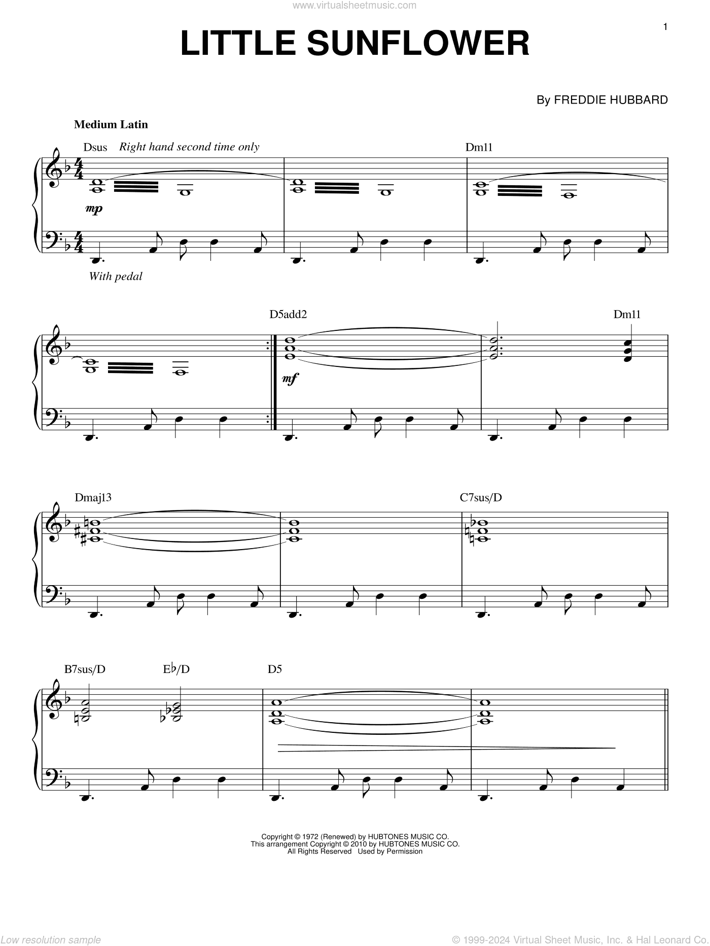 Little Sunflower (arr. Brent Edstrom)