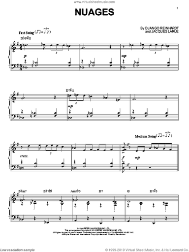 Nuages (arr. Brent Edstrom)