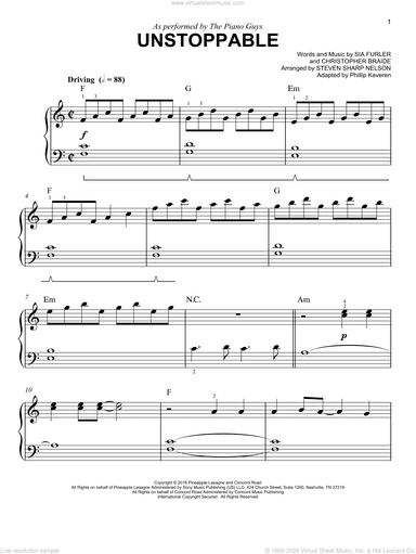 Unstoppable (arr. Phillip Keveren)