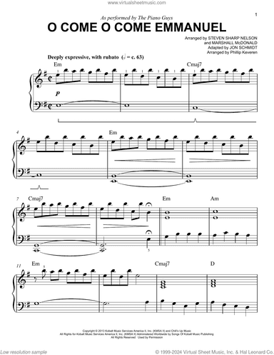 O Come O Come Emmanuel (arr. Phillip Keveren)