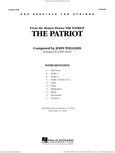 The Patriot (arr. John Moss) (COMPLETE)