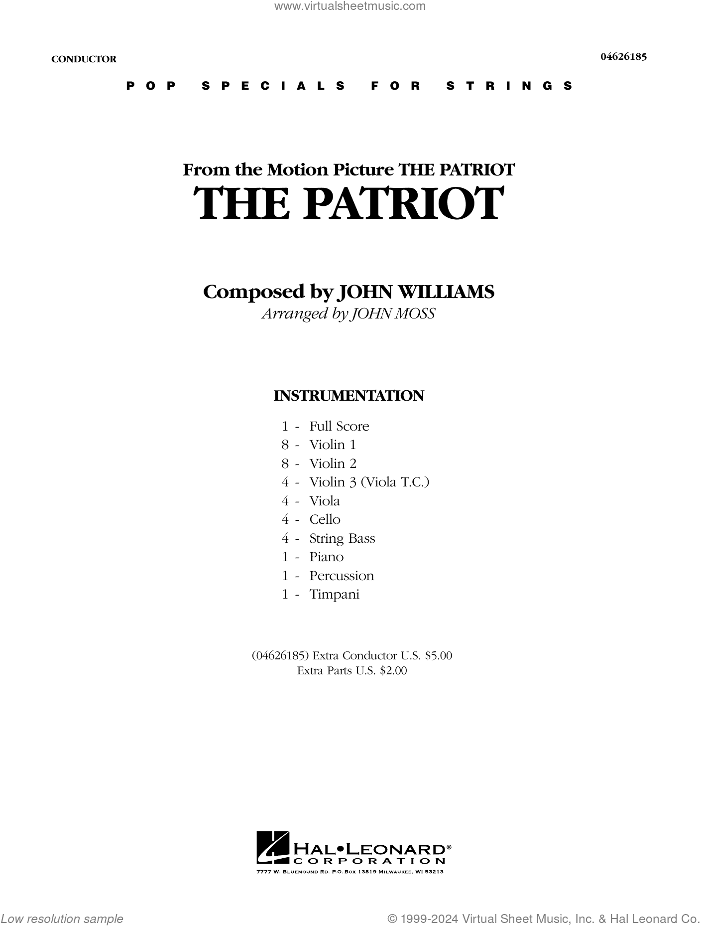 The Patriot (arr. John Moss) (COMPLETE)