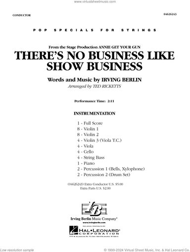 There's No Business Like Show Business (arr. Ted Ricketts)