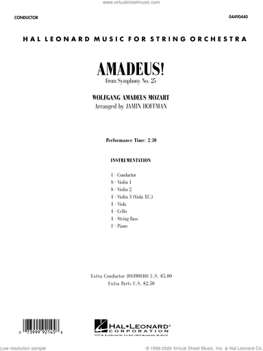 Amadeus! (arr. Jamin Hoffmann) (COMPLETE)